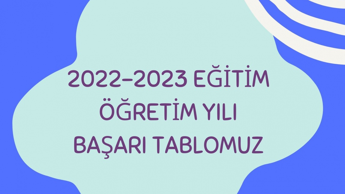 2022-2023 Eğitim Öğretim Yılı Başarı Tablomuz